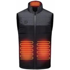 Жилет с подогревом Thermalli Chatel чорний/сірий L Фото
