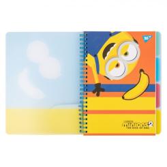 Тетрадь Yes А5 Minions пластикова обкладинка 80 аркушів, лінія Фото 1