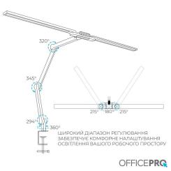 Настольная лампа OfficePro LED лампа на монитор SL299B Фото 3
