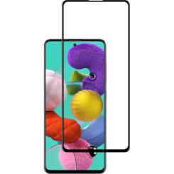 Стекло защитное ACCLAB Full Glue Samsung A71 Black Фото 1