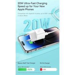 Зарядное устройство Baseus GaN5 Fast Charger USB-C 20W white Фото 10