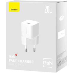 Зарядное устройство Baseus GaN5 Fast Charger USB-C 20W white Фото 5