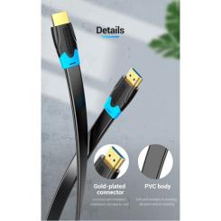 Кабель мультимедийный Vention HDMI M to HDMI M 1.5m black Фото 10