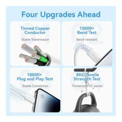 Дата кабель Vention USB-C to Lightning 2.0m 3A black Фото 1