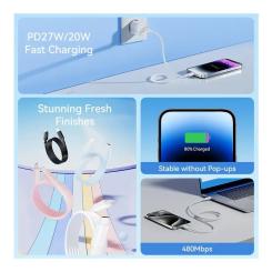 Дата кабель Vention USB-C to Lightning 2.0m 3A black Фото 2