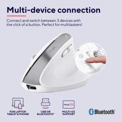 Мышка Trust Bayo+ Ergonomic Wireless/Bluetooth White Фото 9