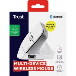 Мышка Trust Bayo+ Ergonomic Wireless/Bluetooth White Фото 8