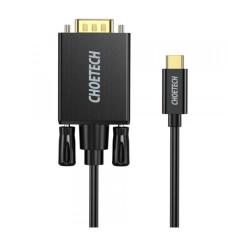 Кабель мультимедийный Choetech USB-C to VGA M 1.8m black Фото