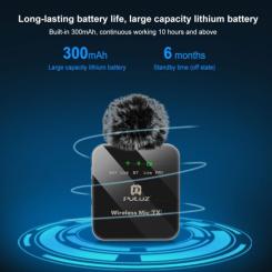 Микрофон Puluz PULUZ 2 TX + 1 RX Wireless black Фото 4