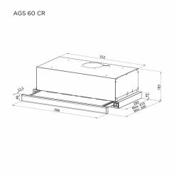 Вытяжка кухонная Pyramida AGS 60 CR Фото 7