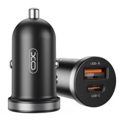 Зарядное устройство XO CC56 USB-C PD30W + USB-A Black Фото 1