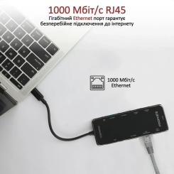 Концентратор Promate USB-C 11-in-1 Promate primehub-pro.grey Фото 6