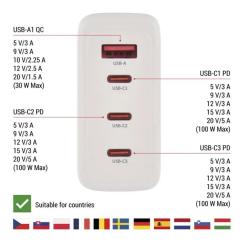 Зарядное устройство EMOS V06G120 1xUSB-A + 3xUSB-C PD120W GaN Фото 4