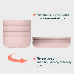 Набор детской посуды Chicco Set Pappa 12 м+ Рожевий Фото 2
