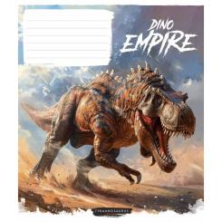Тетрадь Школярик Dino empire 12 аркушів клітинка Фото 2