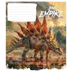 Тетрадь Школярик Dino empire 12 аркушів клітинка Фото 3