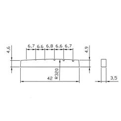 Порожок для гитары Paxphil NT005 Black Фото 2