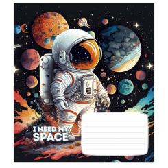 Тетрадь Школярик I need my space 12 аркушів клітинка Фото 1