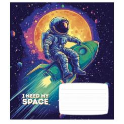 Тетрадь Школярик I need my space 12 аркушів клітинка Фото 4