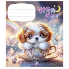 Тетрадь Школярик Wonderful 12 листов линия Фото 1