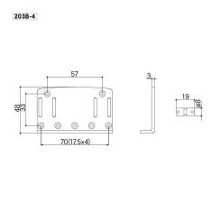 Бридж для гитары Gotoh 203B-4 B Фото 1