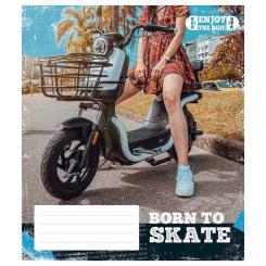 Тетрадь Школярик Enjoy the ride 48 аркушів клітинка Фото 2