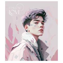 Тетрадь Школярик It must be love 48 аркушів лінія Фото