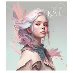 Тетрадь Школярик It must be love 48 аркушів лінія Фото 2