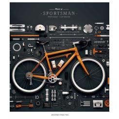 Тетрадь Школярик Detalization 96 аркушів лінія Фото 3