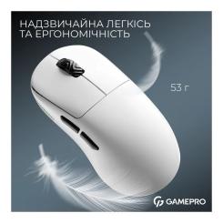Мышка GamePro Asgard Loki Wireless/USB White Фото 5