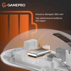 Мышка GamePro Genesis Ranker Wireless/Bluetooth/USB White Фото 3