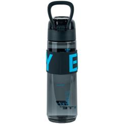 Бутылка для воды Kite 680 мл чорно-блакитна Фото 1