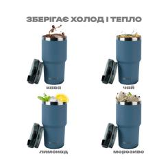 Термокружка Kite 600 мл сіра Фото 9