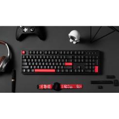 Клавиатура Lemokey Keychron X3 Red RGB USB Black Фото 1