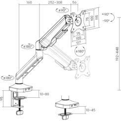 Кронштейн OfficePro MA441W Фото 9