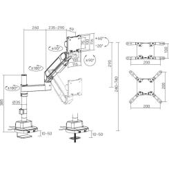 Кронштейн OfficePro MAH751B Фото 8