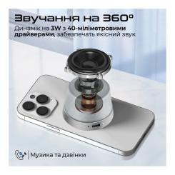 Акустическая система Promate Punch 3 Вт Silver Фото 2