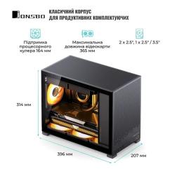 Корпус для ПК JONSBO D32 STD Black Фото 2