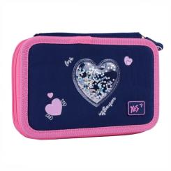 Пенал Yes Bright Hearts HP-01 твердий подвійний Фото