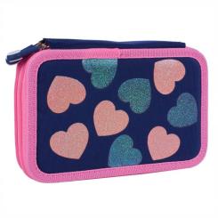 Пенал Yes Bright Hearts HP-01 твердий подвійний Фото 1