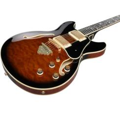 Гитара полуакустическая Ibanez AS93QMSP DBS Фото 3