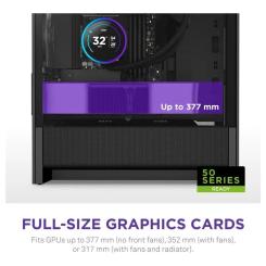 Корпус для ПК NZXT H3 Flow All Black Фото 3