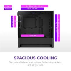 Корпус для ПК NZXT H3 Flow All Black Фото 4