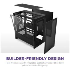 Корпус для ПК NZXT H3 Flow All Black Фото 7