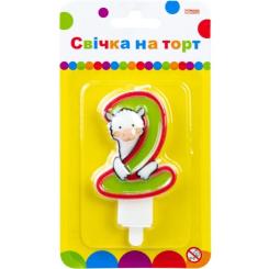 Свеча Maxi Llama "2" висотою 7,62 см Фото