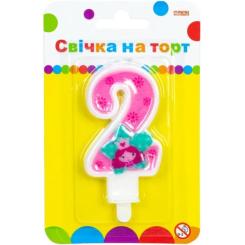 Свеча Maxi Princess "2" висотою 7,62 см Фото