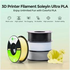 Пластик для 3D-принтера Creality Soleyin PLA ULTRA 1кг, 1.75мм, purple almond Фото 1