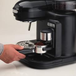 Рожковая кофеварка эспрессо Ariete 1318 Espresso Moderna Black Фото 5