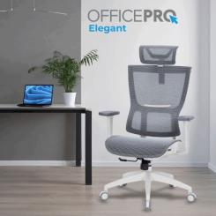 Офисное кресло OfficePro Elegant OC660-W-LG-LG Фото 3