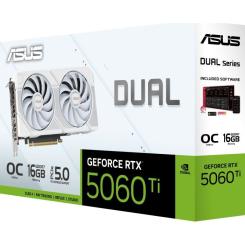 Видеокарта ASUS GeForce RTX5060Ti 16Gb DUAL WHITE OC Фото 11